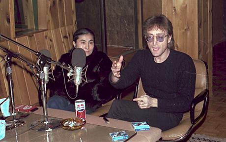 John Lennon interviewed on December 6th, 1980. Photo: BNPS