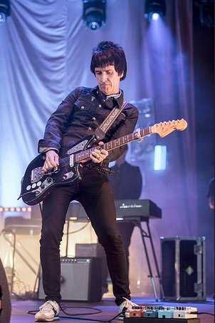 Johnny Marr with The Last Shadow Puppets at Manchester's Castlefield Bowl, July 2016. (Photo: Gary Mather for Live4ever Media)