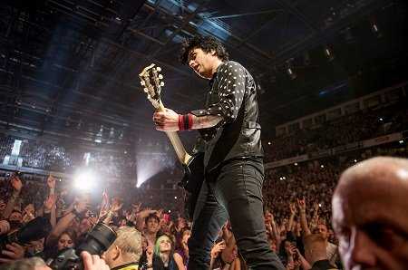 Green Day performing at the Manchester Arena, February 2017 (Gary Mather for Live4ever)
