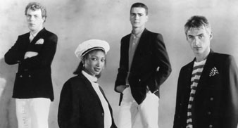 The Style Council: (l-r) Mick Talbot, Dee C. Lee, Steve White, Paul Weller