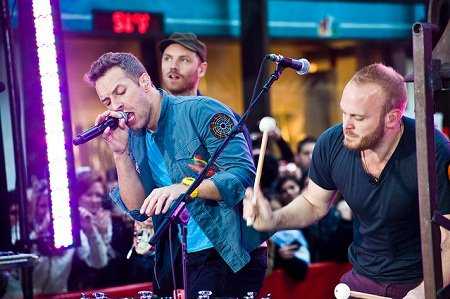 Coldplay in New York City to promote 'Mylo Xyloto' (Photo: Live4ever)