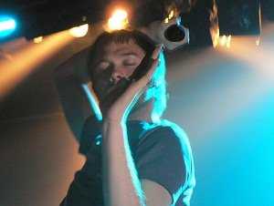 Kasabian's Tom Meighan onstage in North America (Photo: Live4ever Media)
