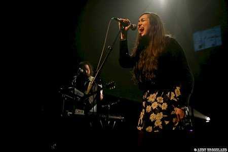 Cults perform live at the Village Underground in London, March 2014 (Photo: Andy Crossland for Live4ever Media)