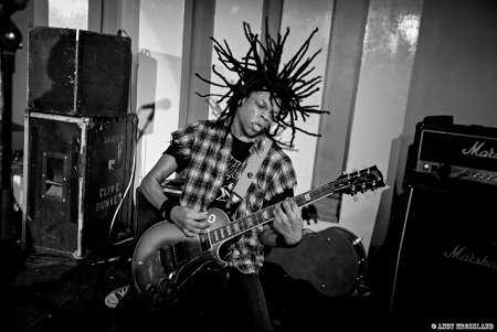 Radkey performing at the 100 Club, March 2014 (Photo: Andy Crossland for Live4ever Media)