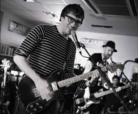 Graham Coxon performing solo for Oxjam, 2012 (Photo: Andy Crossland for Live4ever)