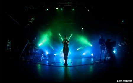 Chvrches live in London (Photo: Andy Crossland for Live4ever Media)
