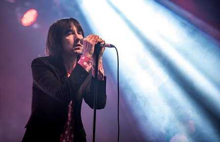 Bobby Gillespie onstage with Primal Scream at the inaugural Brit Project in Manchester (Photo: Gary Mather for Live4ever)