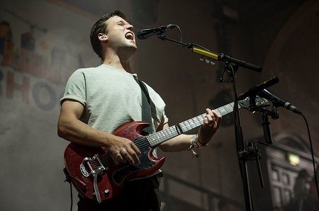 White Lies playing the 2016 Neighbourhood Festival in Manchester (Photo: Gary Mather for Live4ever)