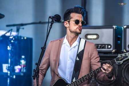 Jared Followill performing with Kings Of Leon for NBC’s Today Show (Photo: Paul Bachmann for Live4ever)