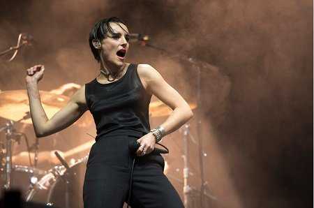 Savages' Jehnny Beth at Leeds Festival 2016 (Photo: Gary Mather for Live4ever)