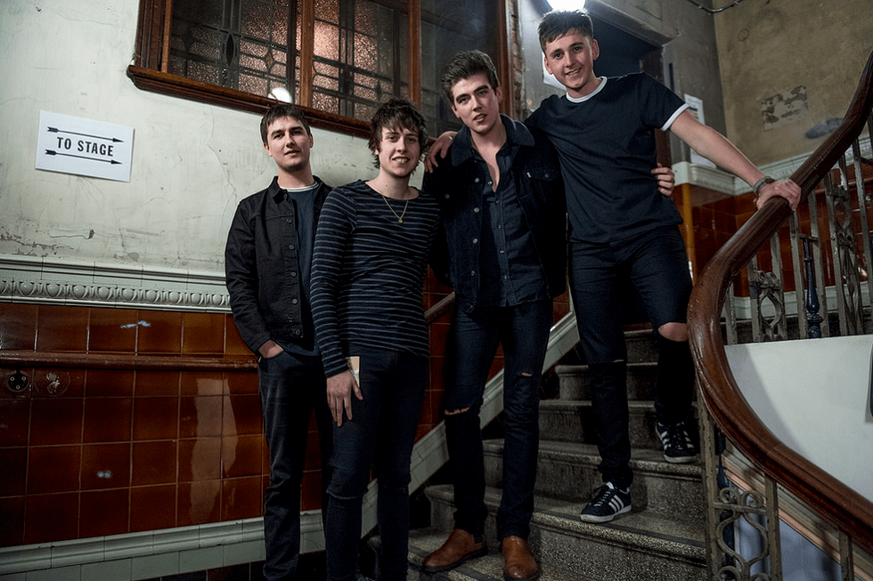 The Sherlocks backstage at the Albert Hall, Manchester (Gary Mather for Live4ever)