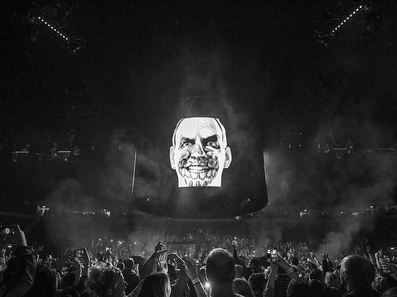 A photo of Fatboy Slim - on the bill for Wilderness Festival 2023 - performing at the Manchester Arena (Gary Mather for Live4ever)