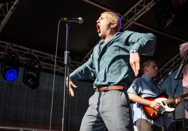 Shame performing at Liverpool Sound City 2019 (Gary Mather for Live4ever)