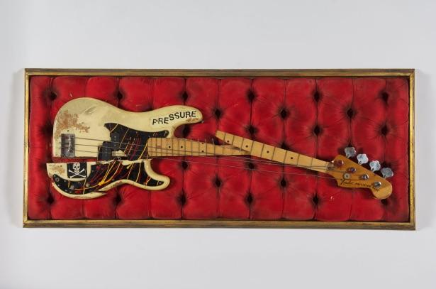 Paul Simonon’s broken bass guitar (c) The Clash archive