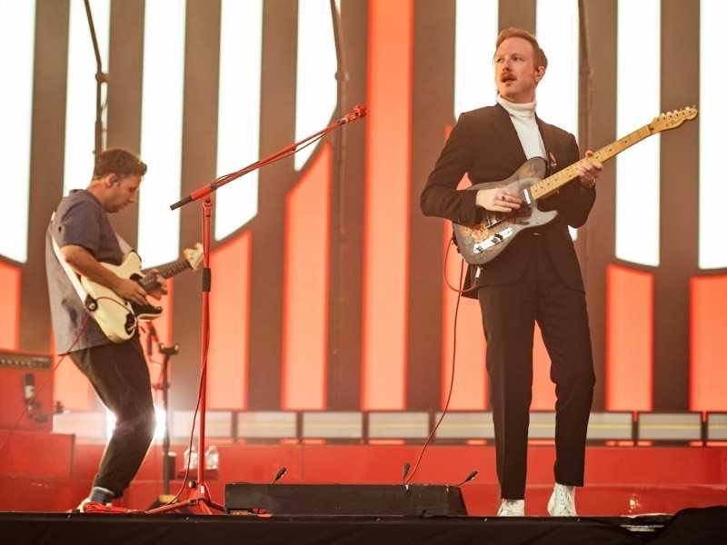 Two Door Cinema Club performing on the final day of Leeds Festival 2021 (Gary Mather for Live4ever)