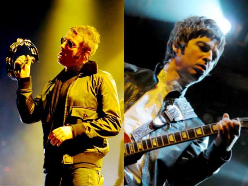 Liam and Noel Gallagher at Madison Square Garden, New York City during Oasis' final world tour (Photos: Paul Bachmann)