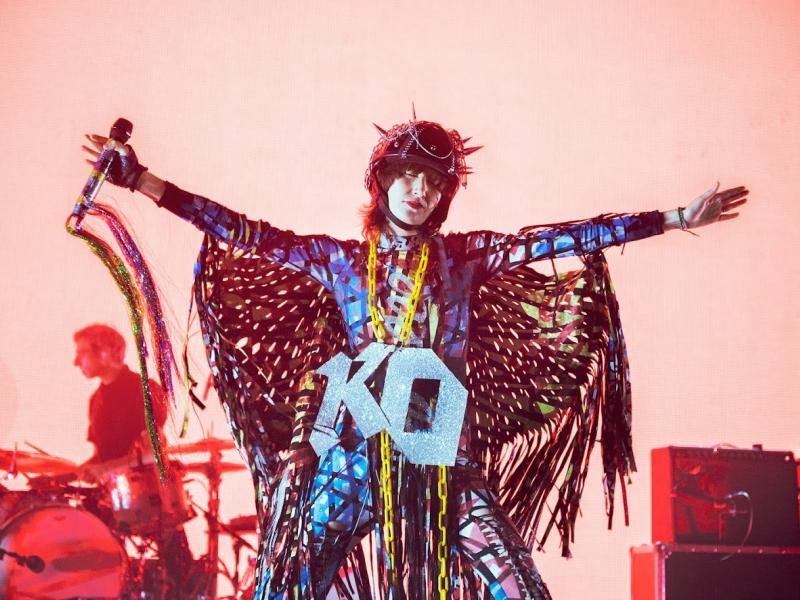 Photo of Yeah Yeah Yeahs live at the Manchester Apollo on June 5th, 2022 (Gary Mather for Live4ever)