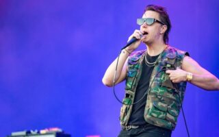 Photo of Julian Casablancas with The Strokes at TRNSMT Festival 2022 (Gary Mather for Live4ever)