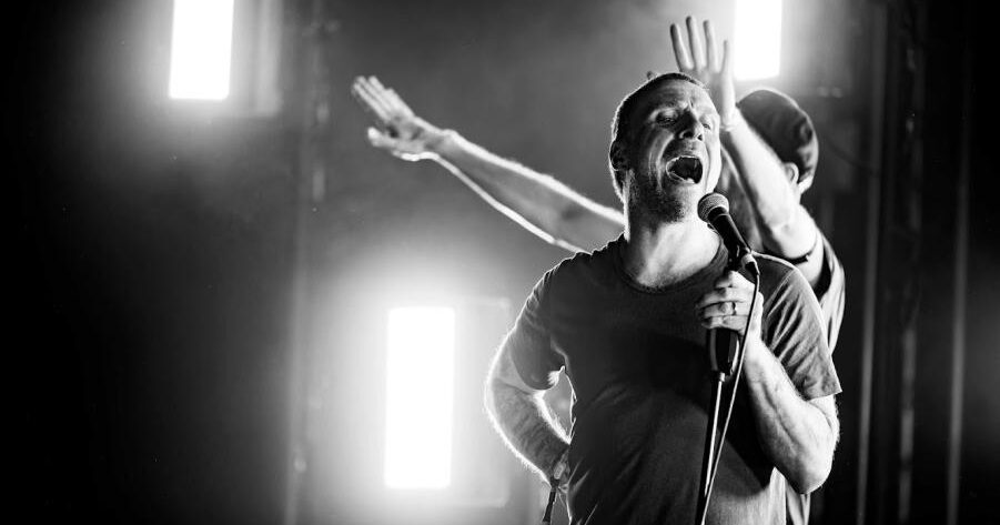 Photo of Sleaford Mods live on Day 3, Y Not Festival 2022 (Gary Mather for Live4ever)