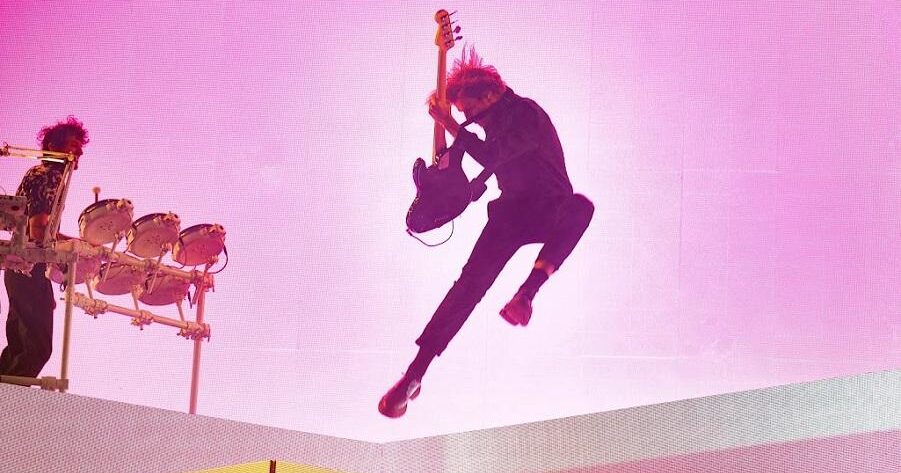 Photo of Bring Me The Horizon on the final evening of Leeds Festival 2022 (Gary Mather for Live4ever)