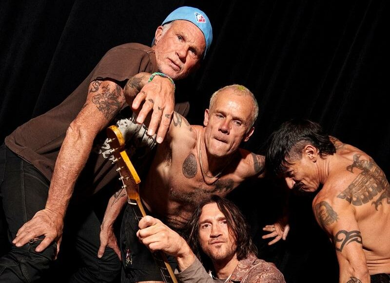 Press photo of Red Hot Chili Peppers by Clara Balzary