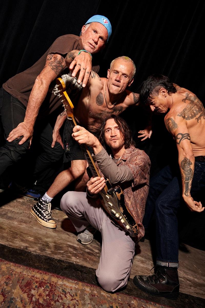 Press photo of Red Hot Chili Peppers by Clara Balzary
