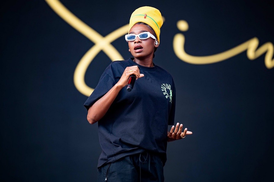 A photo of Little Simz - nominated at the 2022 MOBO Awards - performing at Leeds Festival 2022 (Gary Mather for Live4ever)