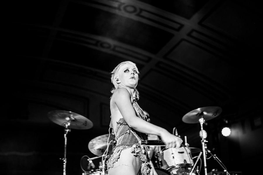 Photo of Amyl And The Sniffers live in November 2022 at the York Hall, Bethnal Green (Adam Hampton-Matthews for Live4ever)