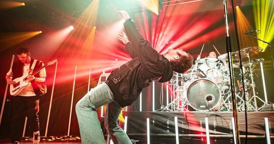 Photo of enter shikari playing the new century hall in manchester on february 16th, 2023 (gary mather for live4ever)