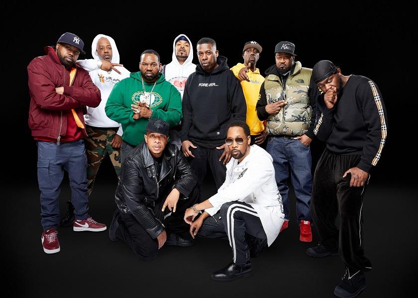 Press photo of Wu-Tang Clan