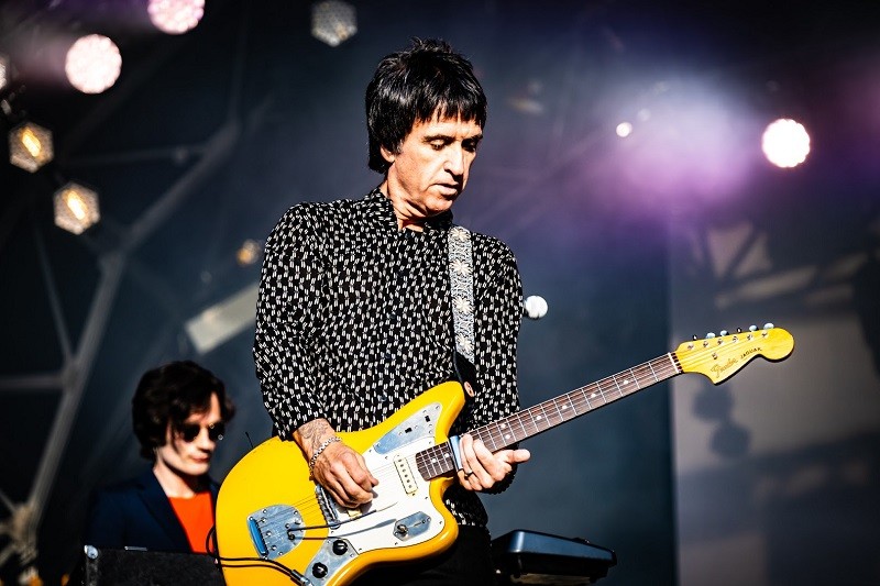 Photo of Johnny Marr playing South Facing Festival 2023 (Adam Hampton-Matthews for Live4ever)