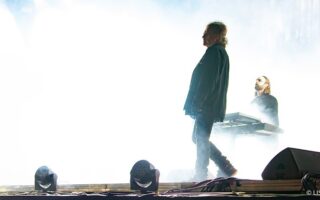 Photo of The Cure performing at the 2023 Corona Capital Festival (Lisa Mark)