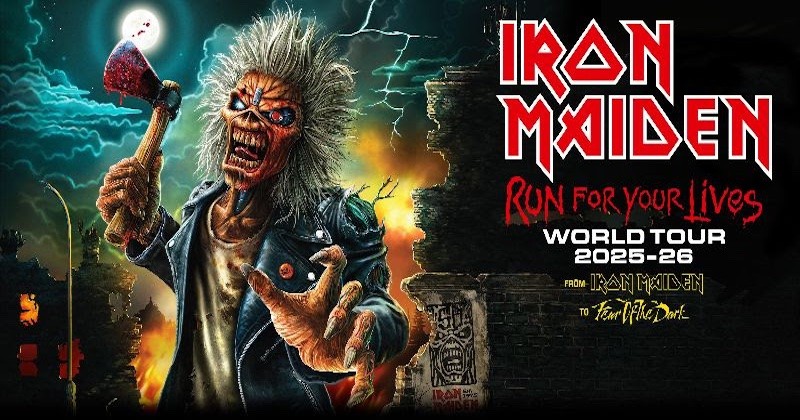 Poster for the iron maiden run for your lives world tour