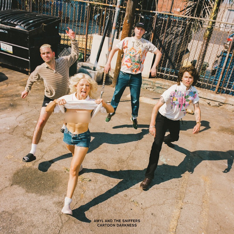 Amyl And The Sniffers - Cartoon Darkness: Review 3 Artwork for the Amyl And The Sniffers album Cartoon Darkness
