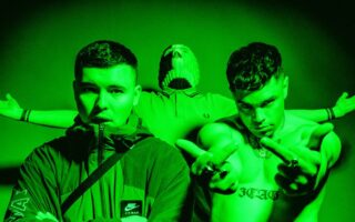 Press photo of Kneecap by Peadar Ó Goill