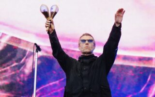 Photo of Liam Gallagher live with Oasis at Heaton Park, Manchester on July 16th, 2025 (Lisa Mark for Live4ever)