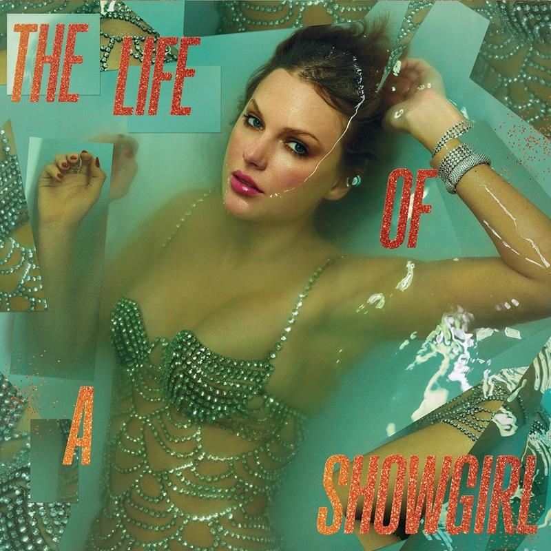 The artwork for Taylor Swift's album The Life Of A Showgirl