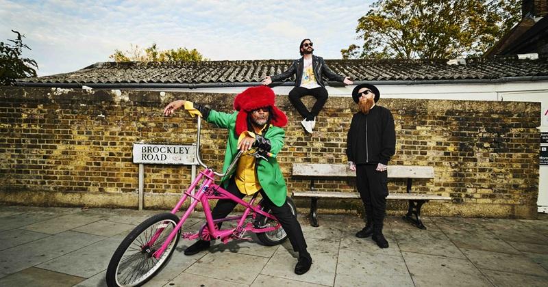 A photo of the band Skindred